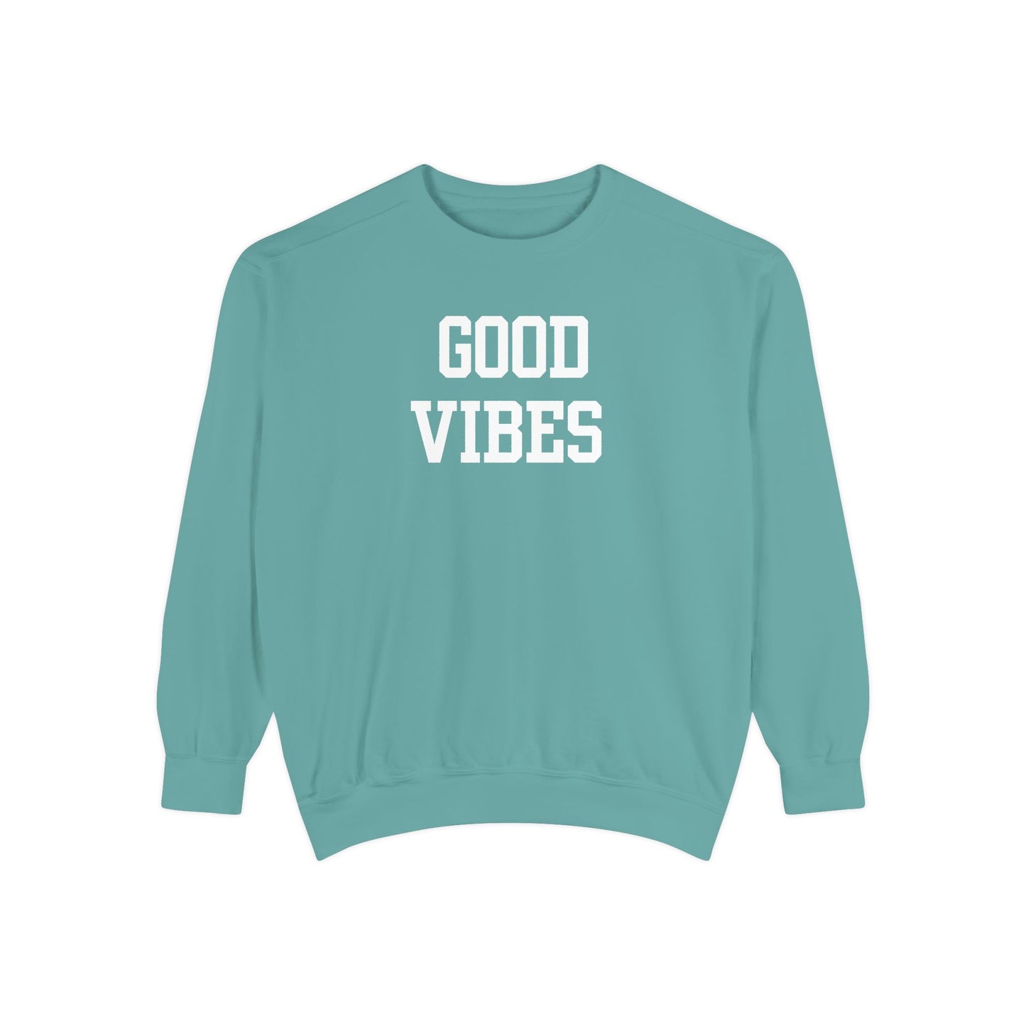 Good Vibes Varsity Letter Sweatshirt
