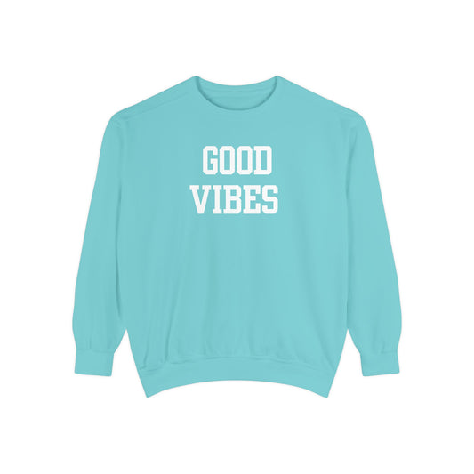 Good Vibes Varsity Letter Sweatshirt
